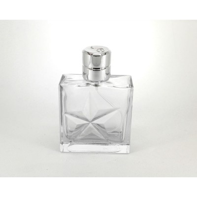 Special shape glass bottle for perfume,100ml perfume star shaped bottle