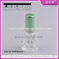 Small 10ml clear glass bottles for perfume, screw aluminum atomizer glass perfume spray bottle