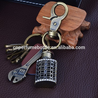 2017 New Arrived Metal Keychain With Accessories For Essential oil Jewelry Pendant