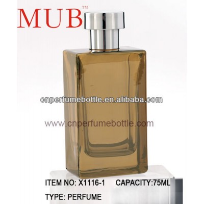 250 ML Sprayer bottle is Available,Square men's perfume Glass bottle